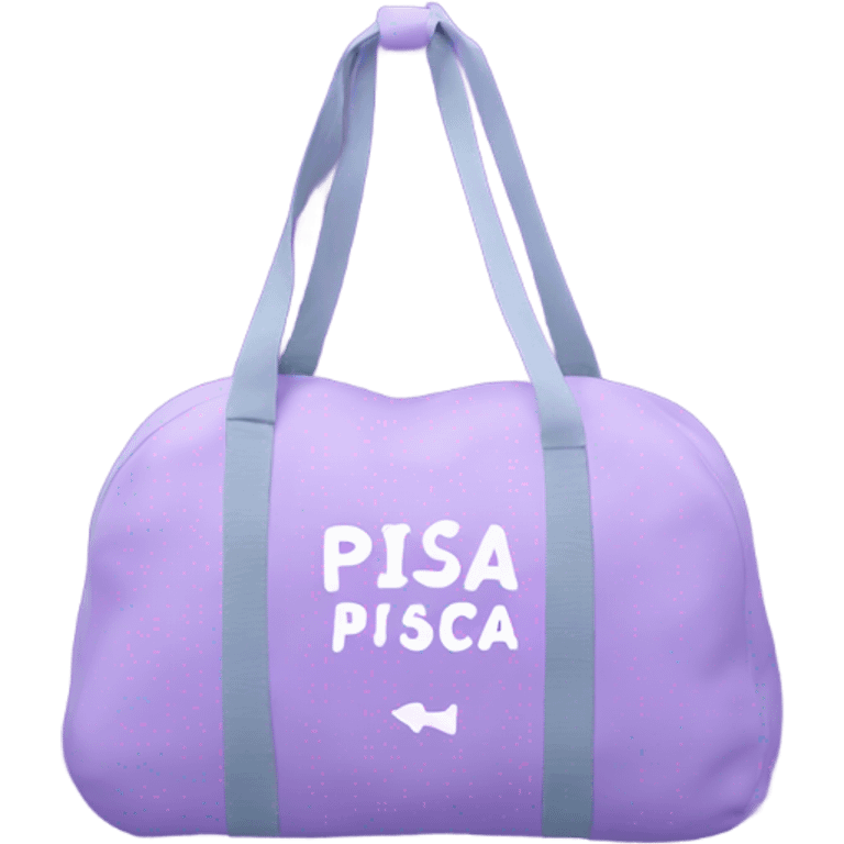 Lavender pisca gym bag emoji