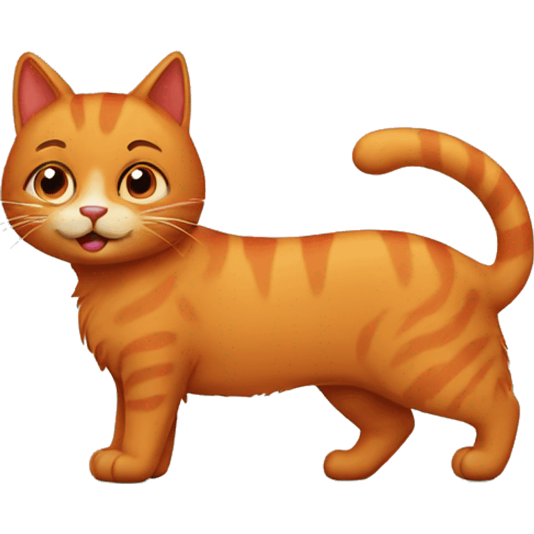 red cat cartoon emoji