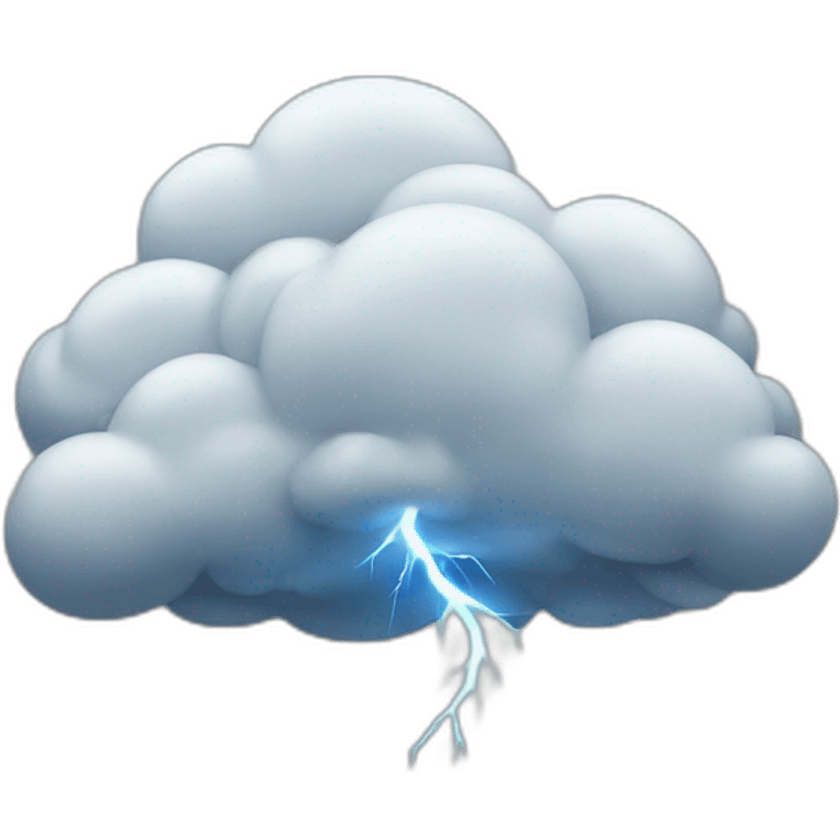 thunder cloud emoji