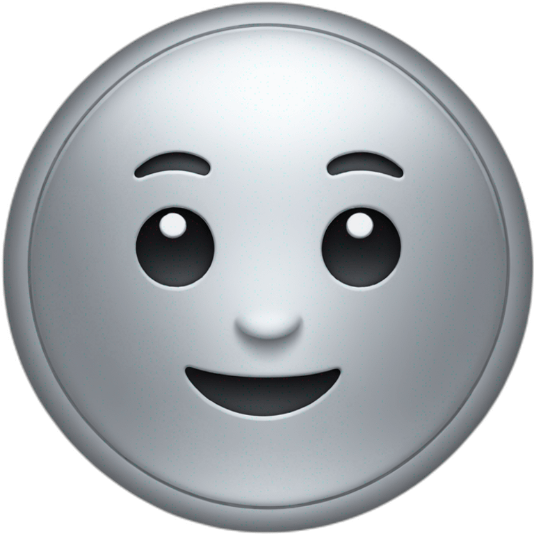 Silver button emoji