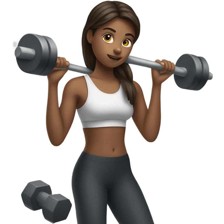 girl in gym  emoji