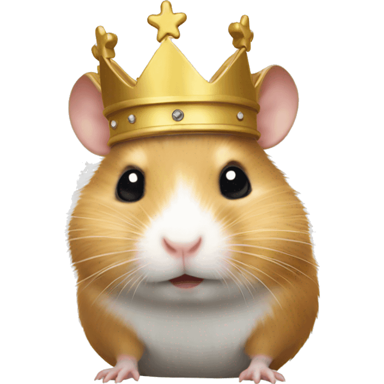 hamster-white with a crown emoji