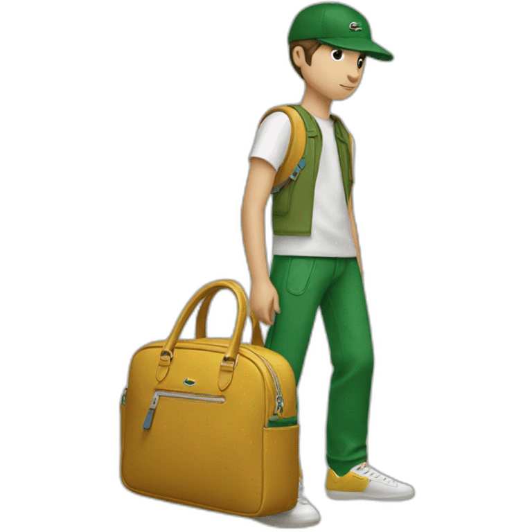 Lacoste shoulder bag boy emoji