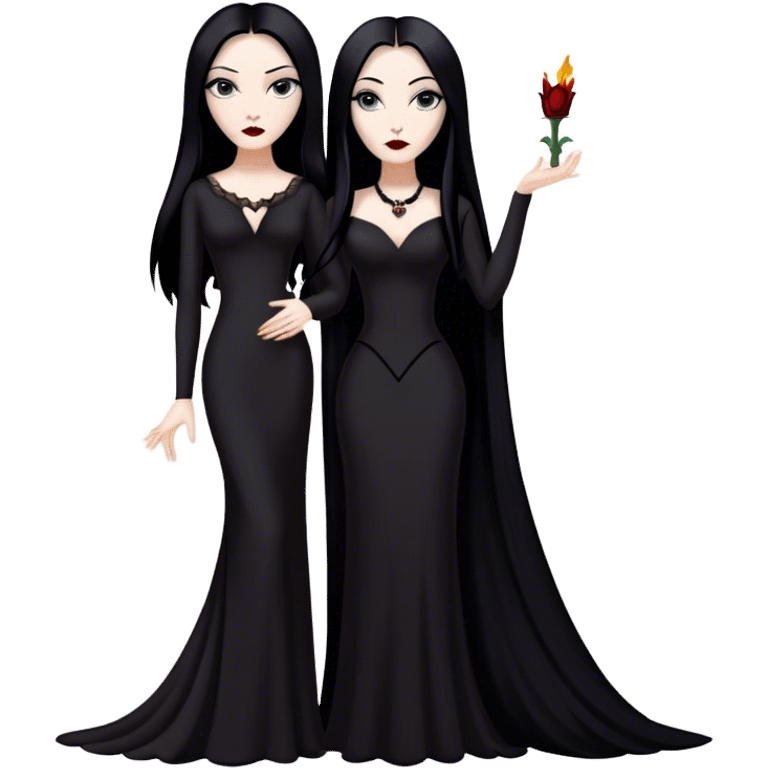 Morticia Addams emoji