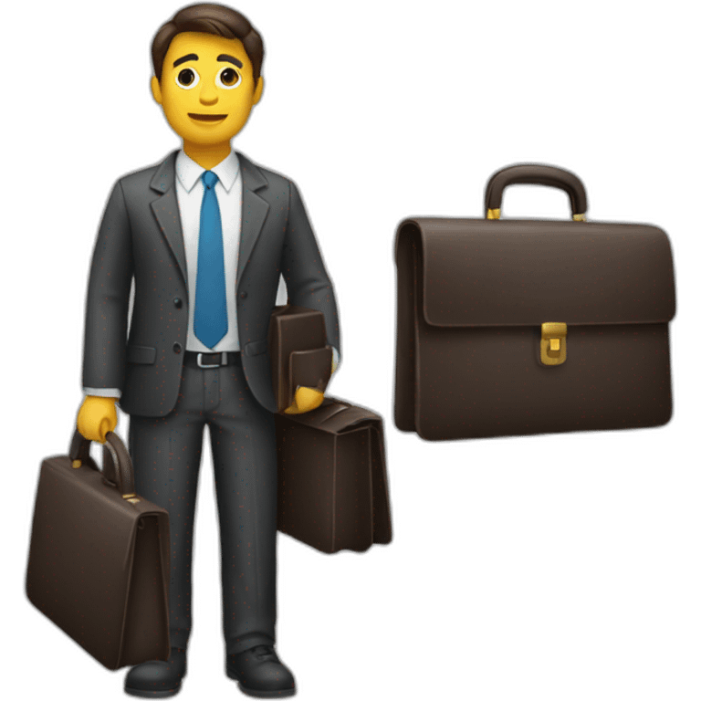 a person with a briefcase emoji