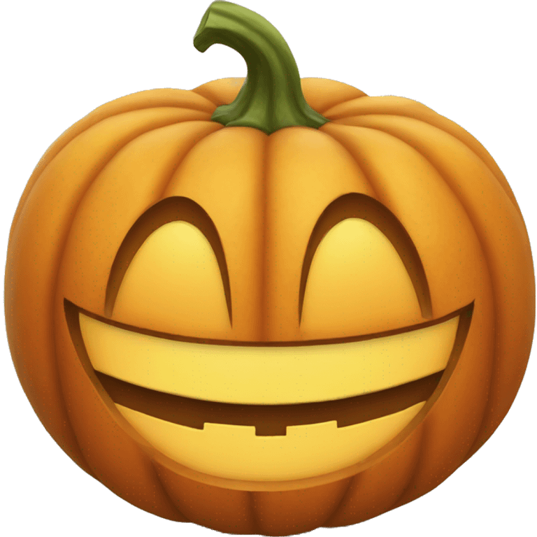 smiling pumpkin emoji