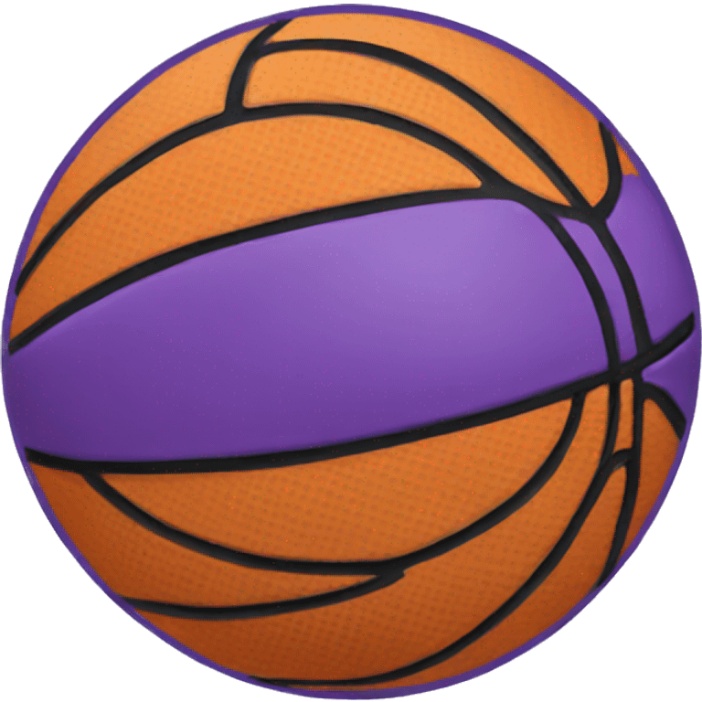 Purple basketball  emoji