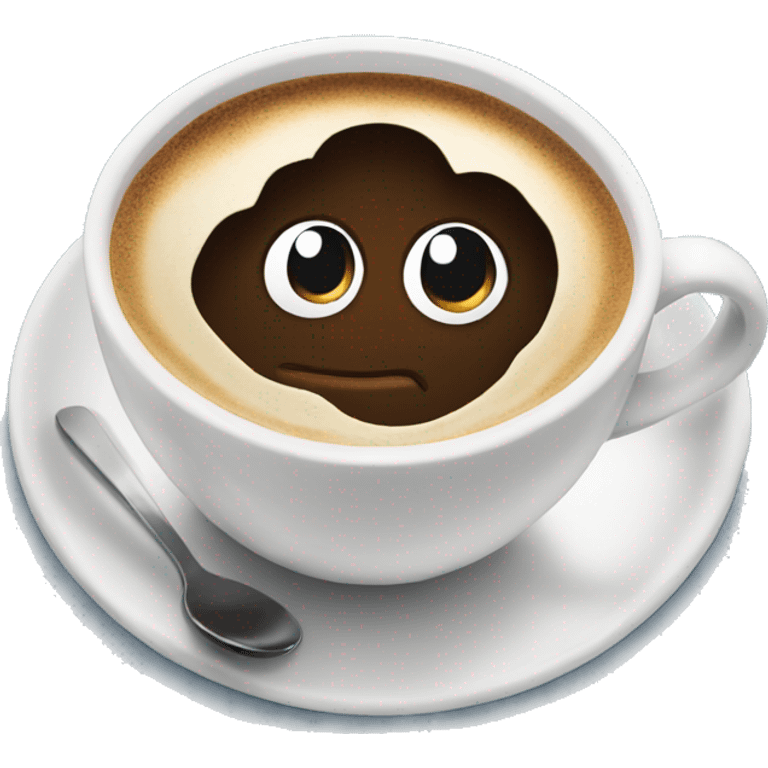 Coffee with sky emoji