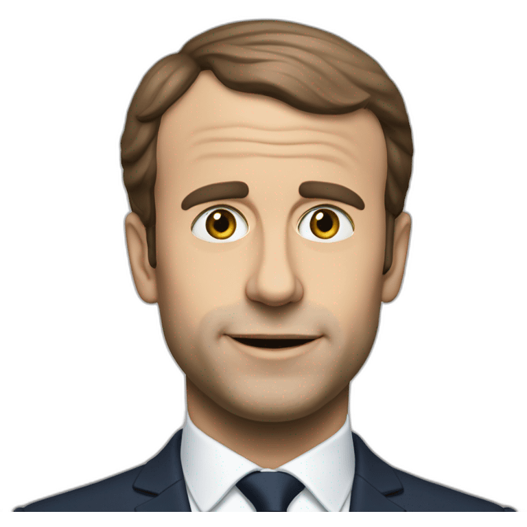 Macron avec un gode emoji