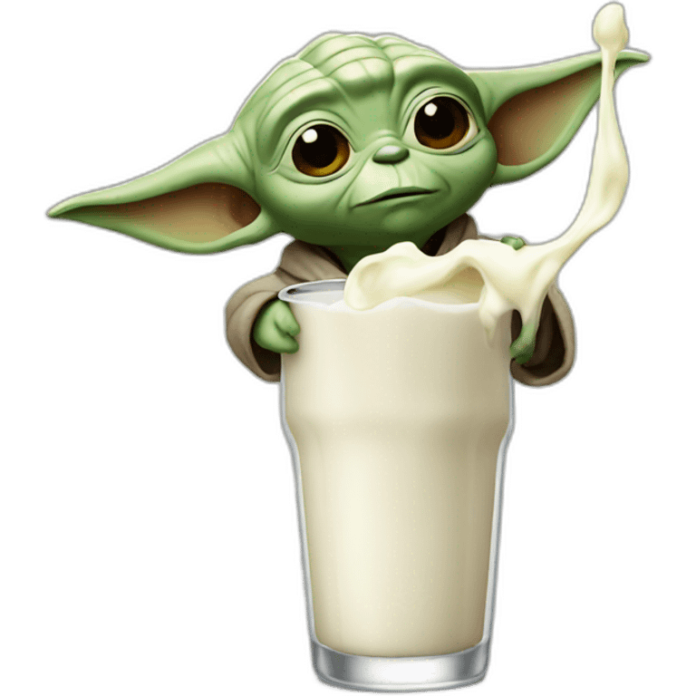 milk drinking yoda emoji