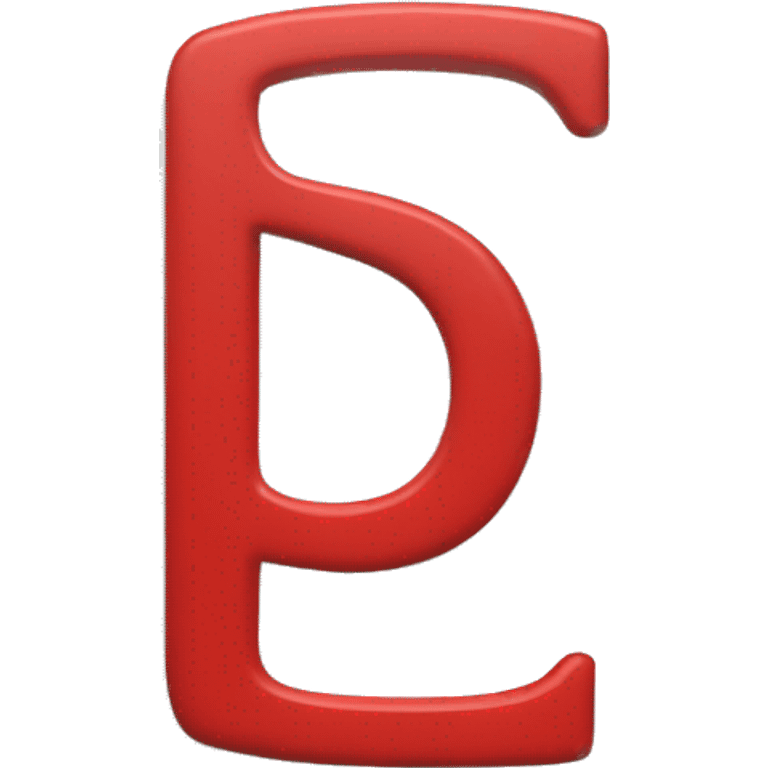 white letter s in a red box emoji