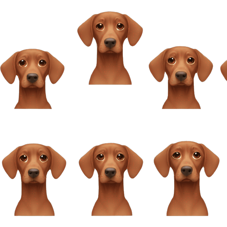 Two vizslas  emoji