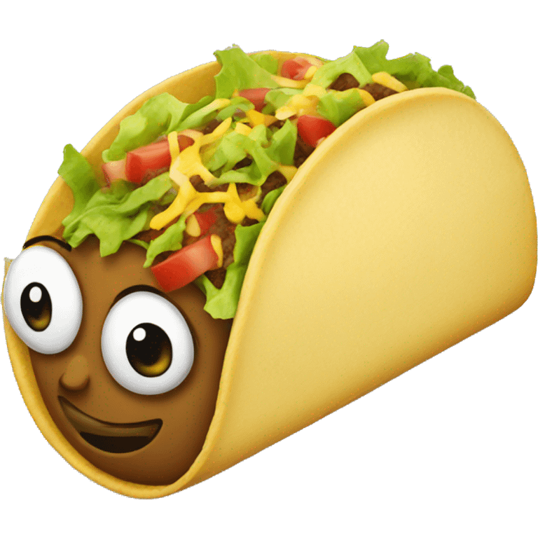 Taco cartoon emoji