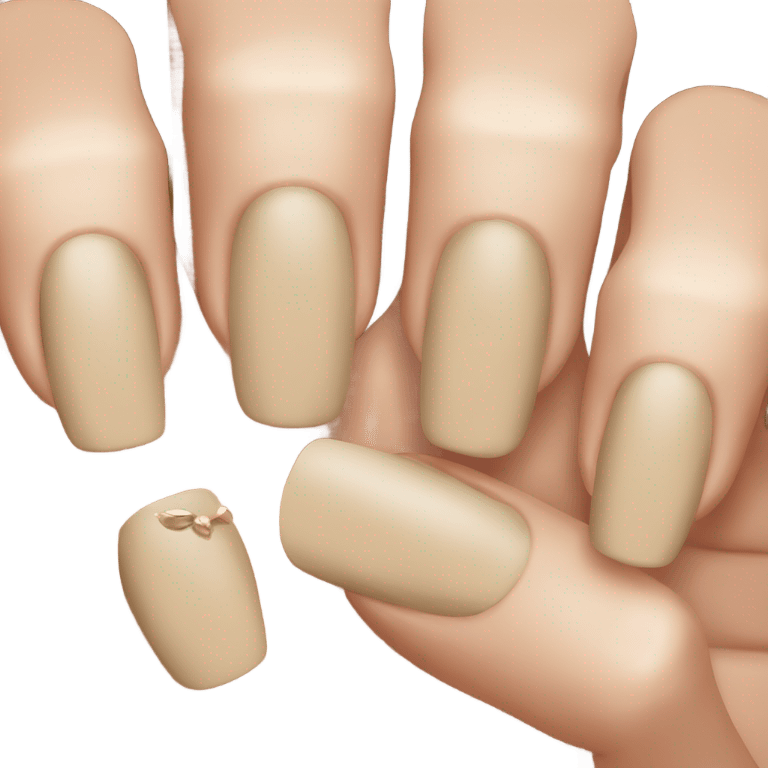 Beige nails  emoji