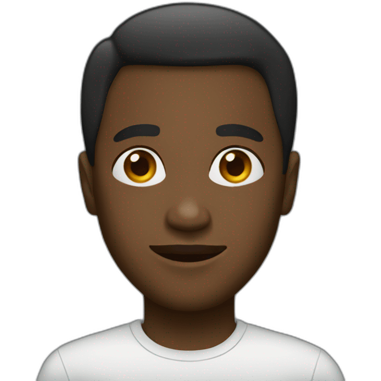 A black person emoji