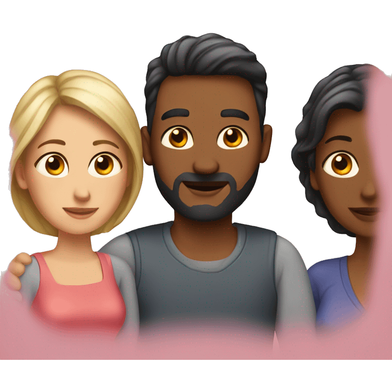 Husband with their wives  emoji