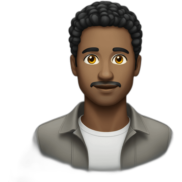 Blackhair man ukraine emoji