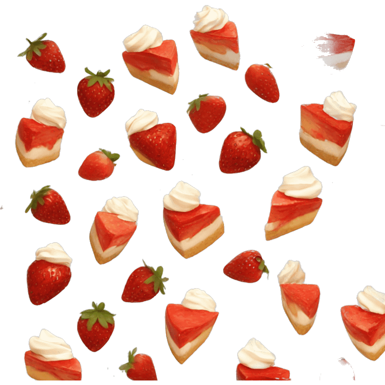 Strawberry Cheesecake  emoji