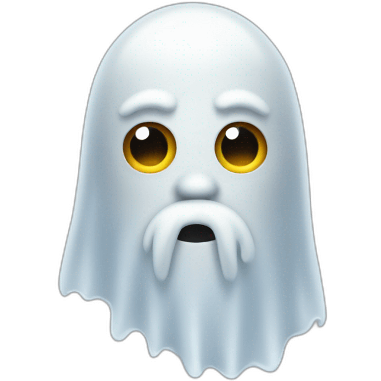 A ghost with a beard emoji