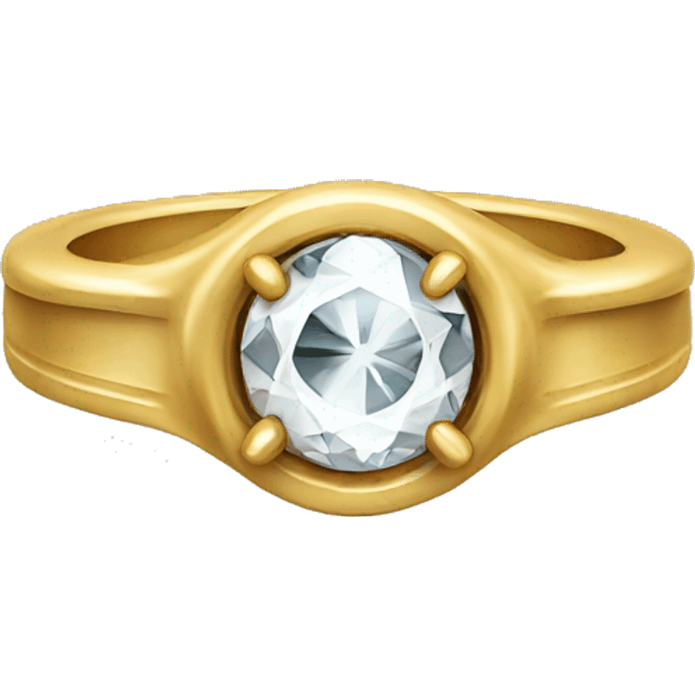 the ring with a diamond  emoji