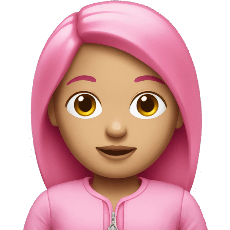 Pink doll emoji