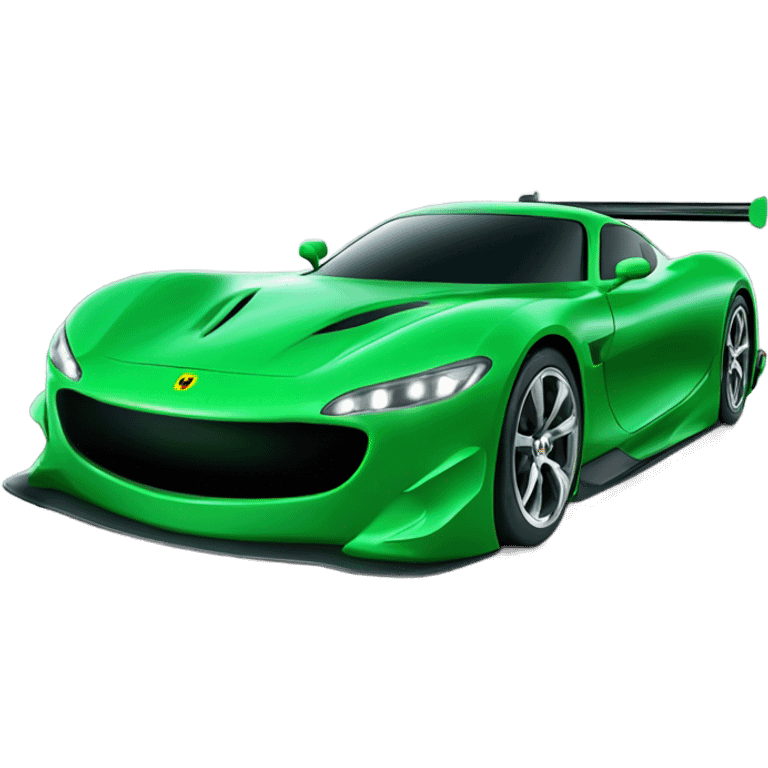 racecar night time green emoji