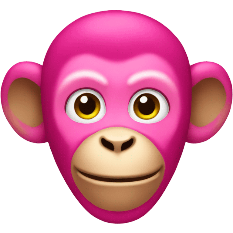 Pink monkey emoji