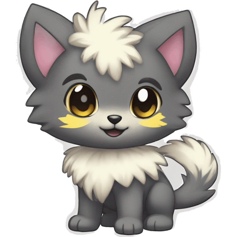  High quality detailed Cute Cool Kawaii stylish Pretty Chibi Fur-Sona Shiny Colorful Sparkly Fakemon Full Body emoji