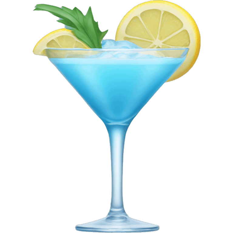 pastel blue cocktail emoji