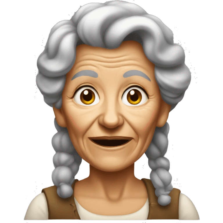 Old hillbilly woman emoji