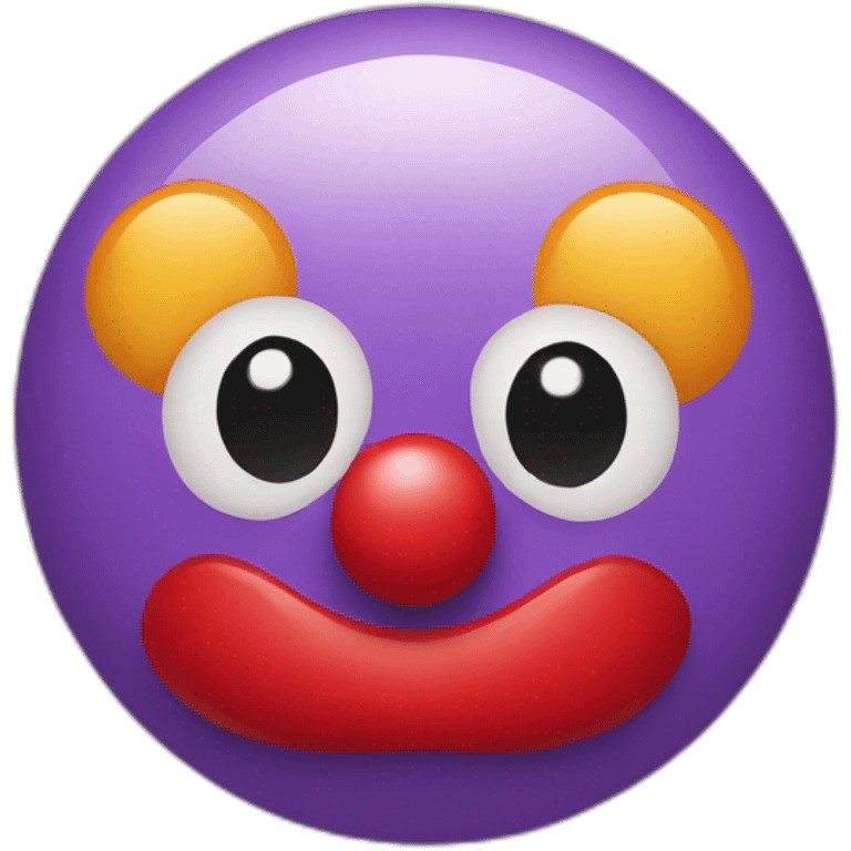 Clown nose  emoji