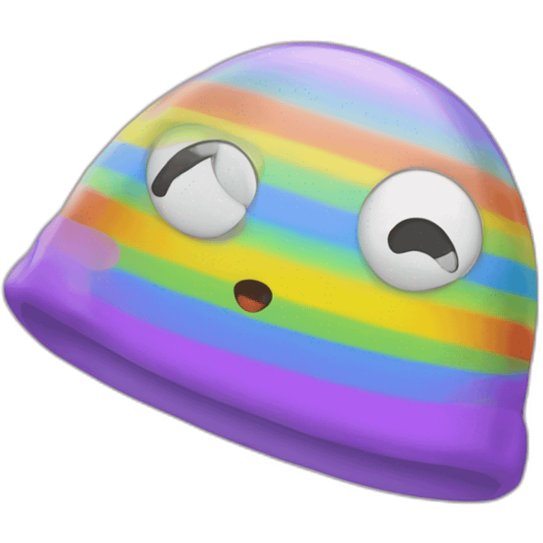 Caca arc en ciel emoji