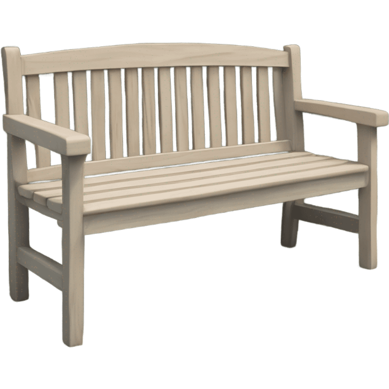 garden bench front view emoji