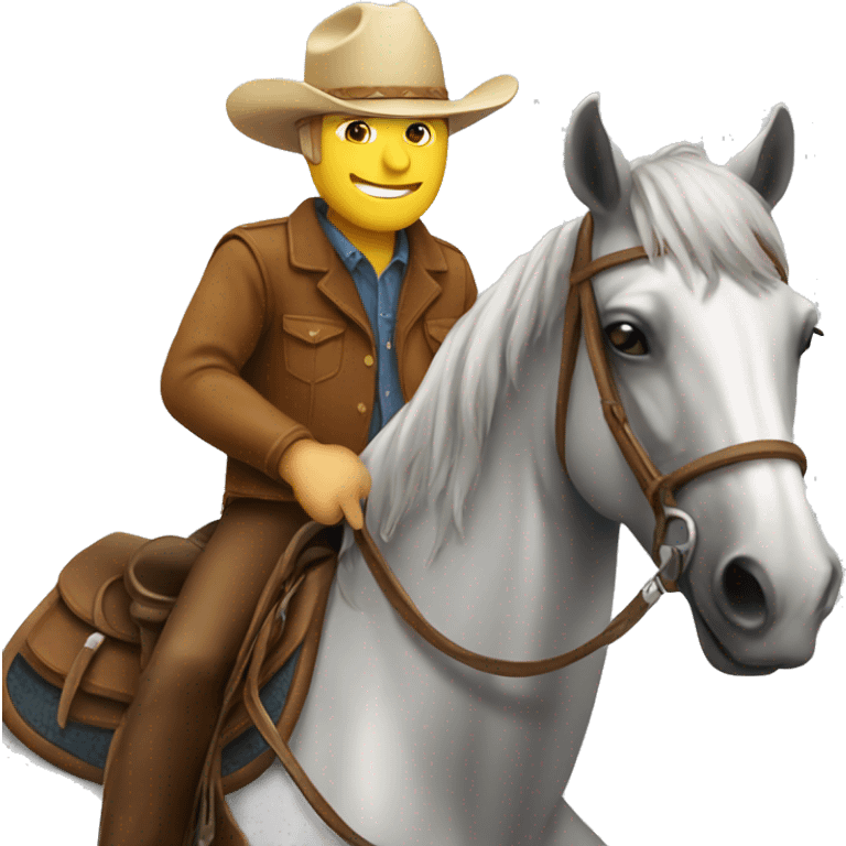 Horse Riding a Cowboy emoji