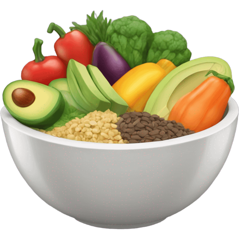 bowl of healthy food emoji