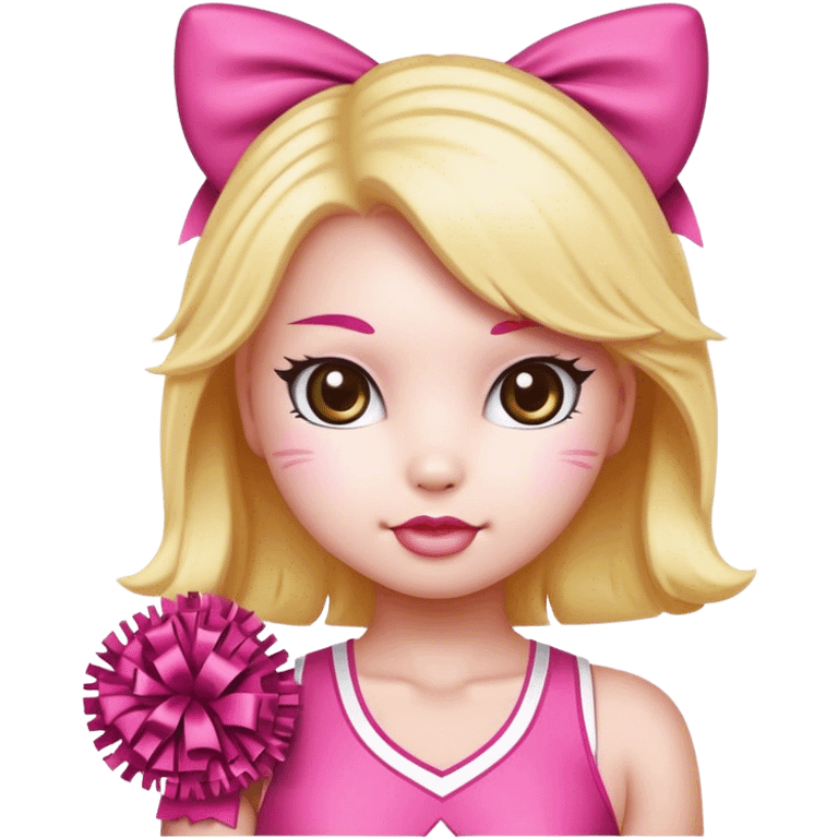 cheerleader hello kitty emoji