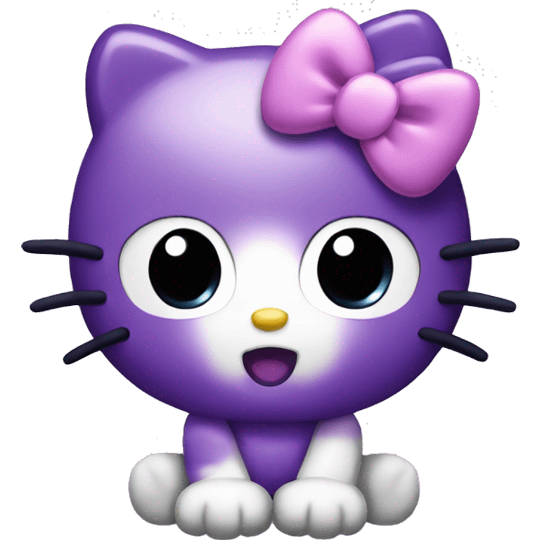 purple hello kitty emoji