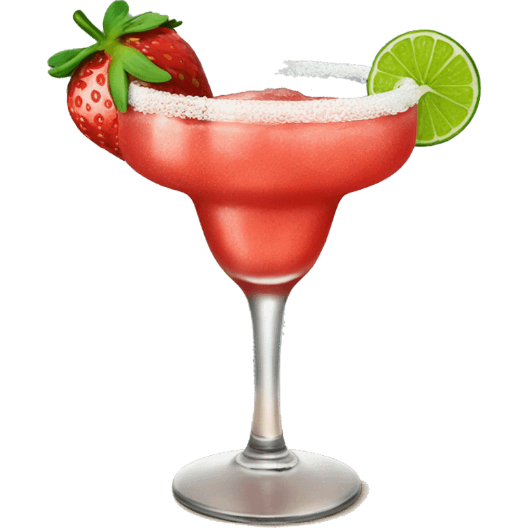 Strawberry margarita emoji