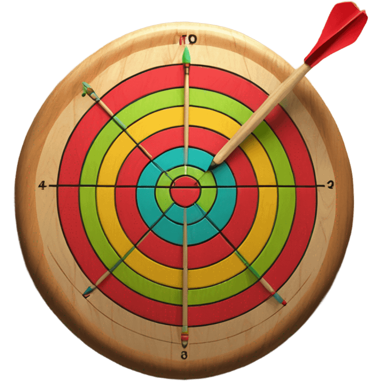 wooden dart board emoji