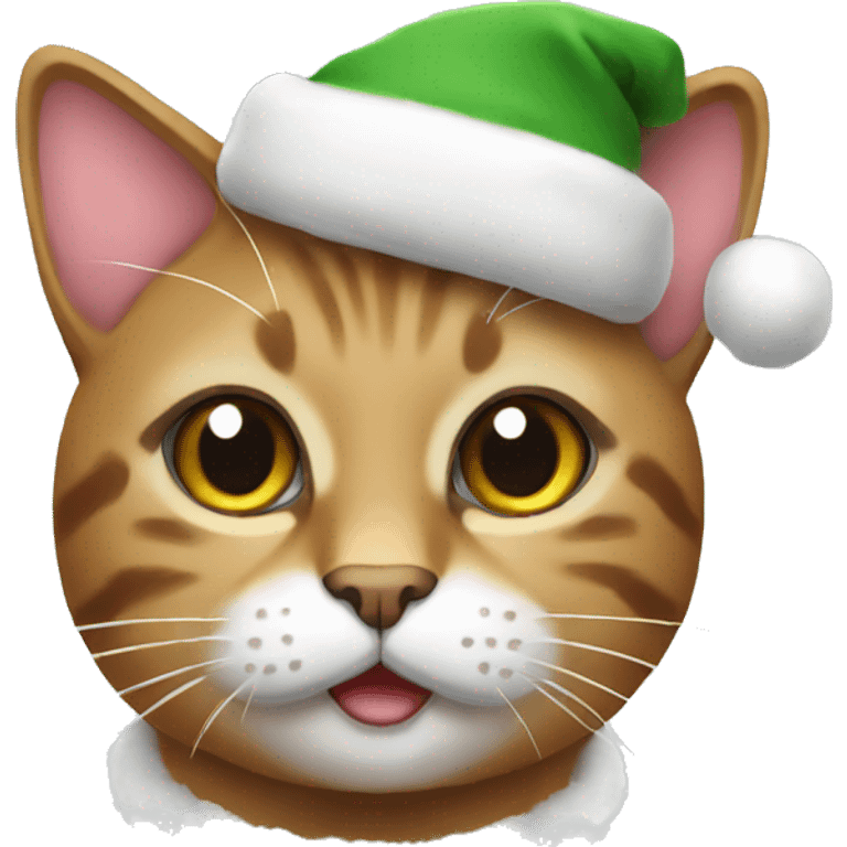 Christmas cat emoji