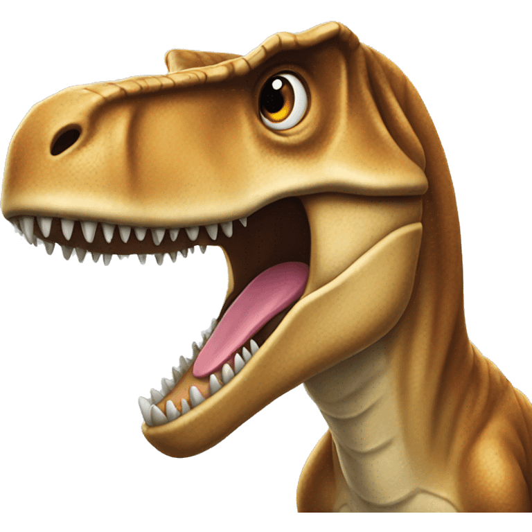 T. rex with a smile  emoji