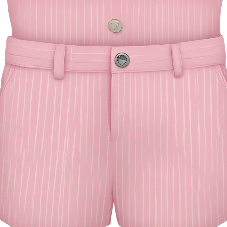 light pink pin striped shorts emoji