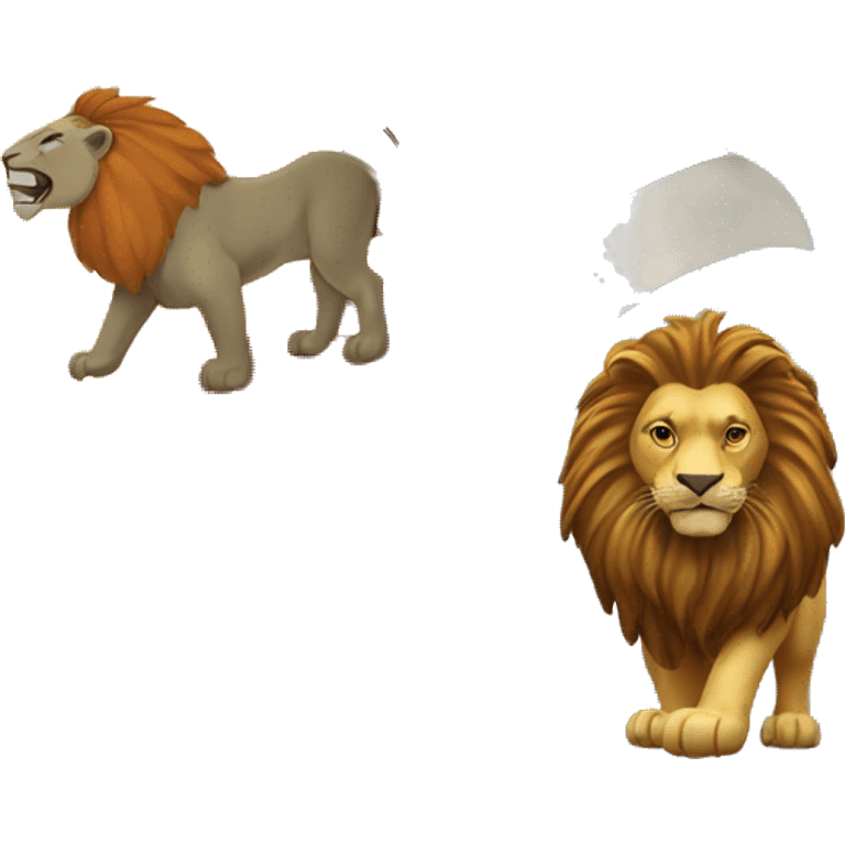 Kaviani flag with lion and sun emoji