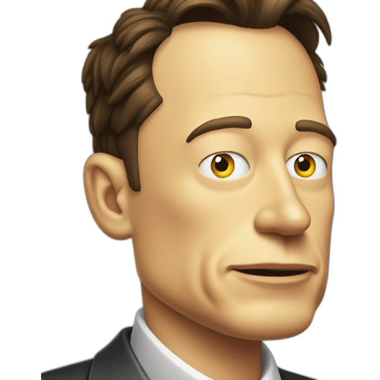 Elon musk as a simpson  emoji