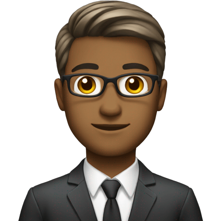 Young professional medium color men emoji