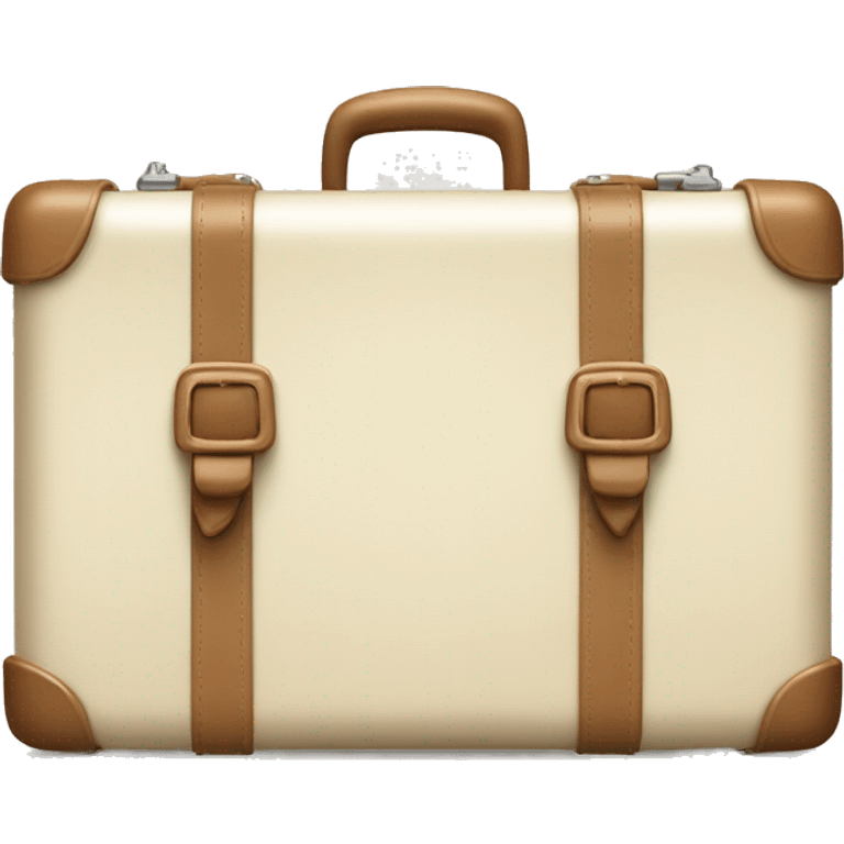 Cream colored suitcase set emoji