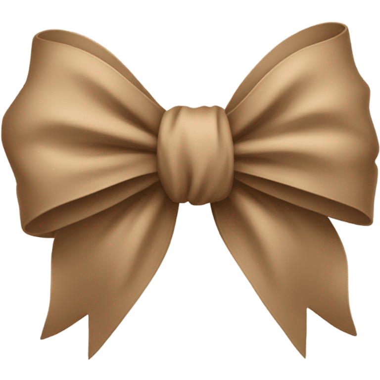 Light Brown bow  emoji