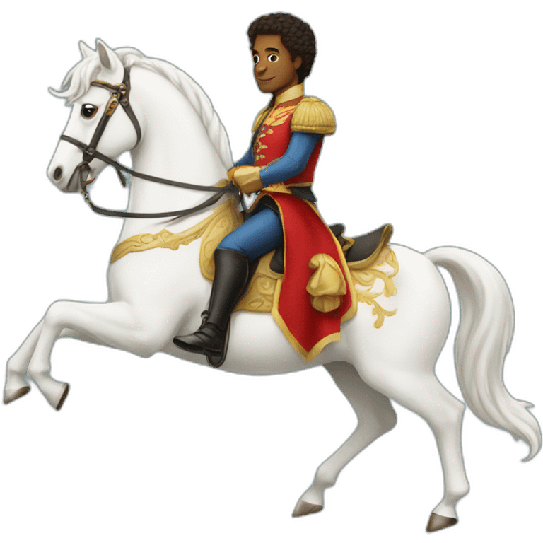 prince riding on a white horse emoji