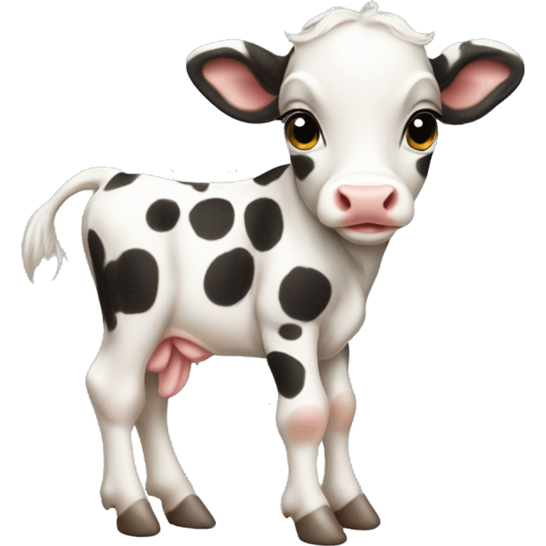 cute spotted baby calf emoji