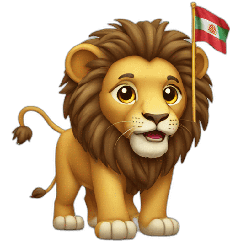 lion with morroco flag emoji